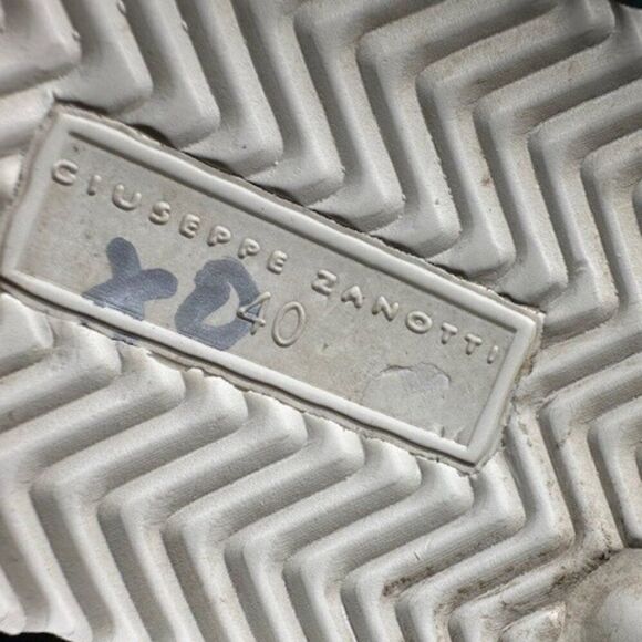 Giuseppe Zanotti Women's Black Fashion Sneakers with zip sides in Size 10 US - Picture 11 of 13